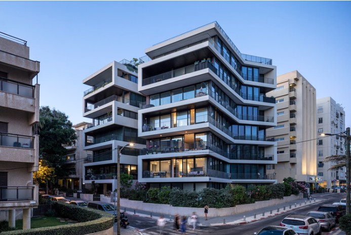 Modern commercial office building exterior